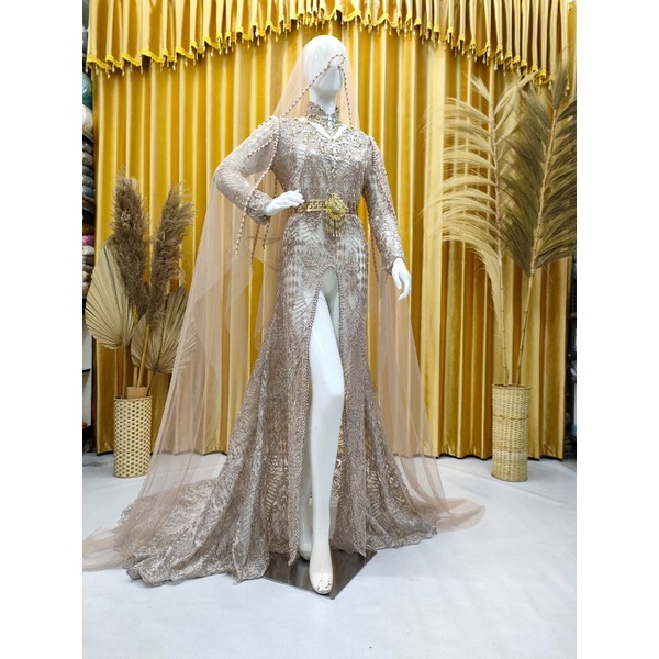 Sutrisno kebaya - Kebaya Akad Pengantin Warna Kebaya Akad Payet Mutiara Mewah Akad Kebaya Pengantin 