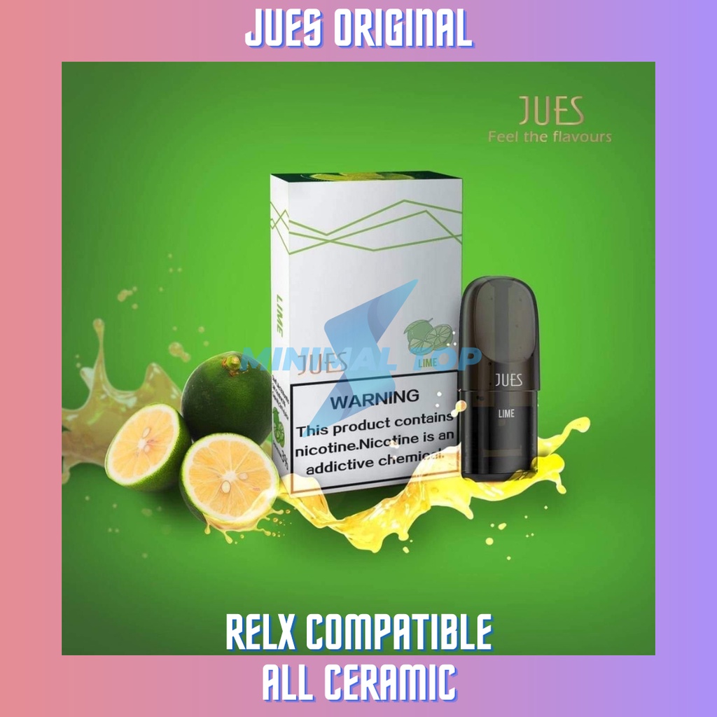 JUES Pods Pro Lime ataau Jeruk Nipis (Cocok dengan Relx Infinity Essential Phantom)