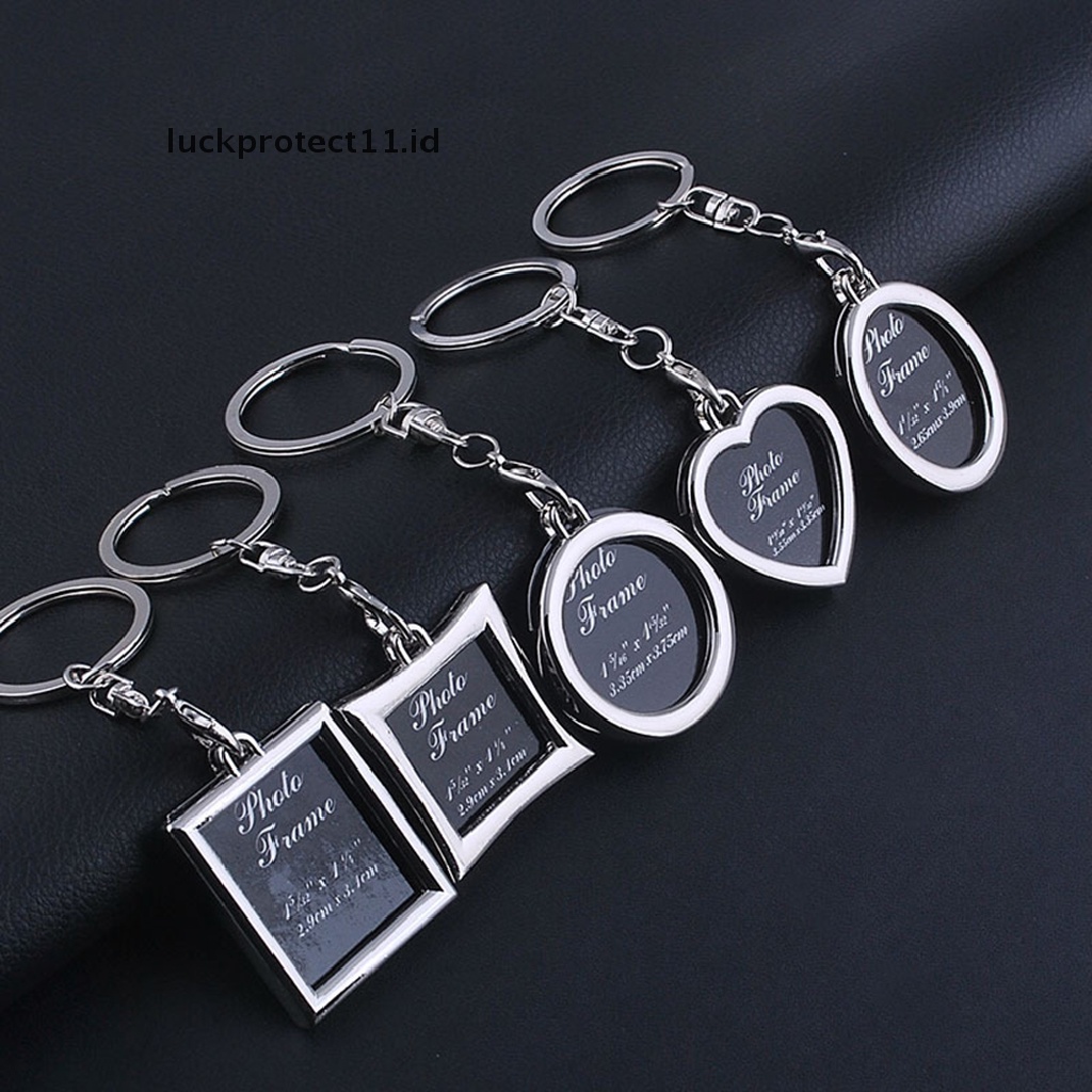 /Fashion Hot// Fashion// 1pc Chic Transparan Bening Insert Foto Bingkai Foto Gantungan Kunci Rantai Keychain.