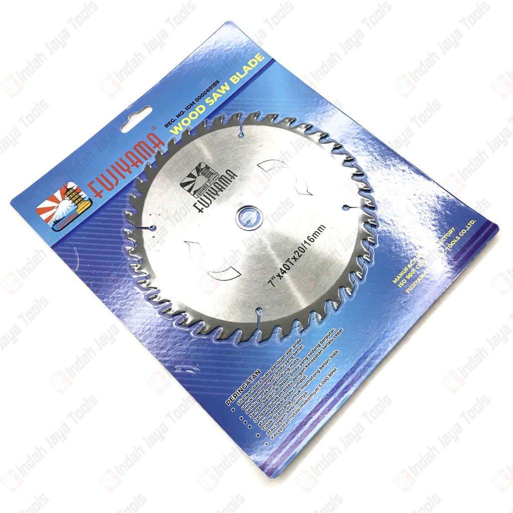 FUJIYAMA 7 X 40T Circular Saw Blade TCT Mata Pisau Potong Gergaji Kayu