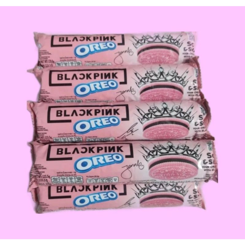 

OREO X BLACKPINK 123.5GR VIRAL LIMITED EDITION PANJANG BISKUIT SANDWICH PINK DENGAN KRIM HITAM READY STOCK