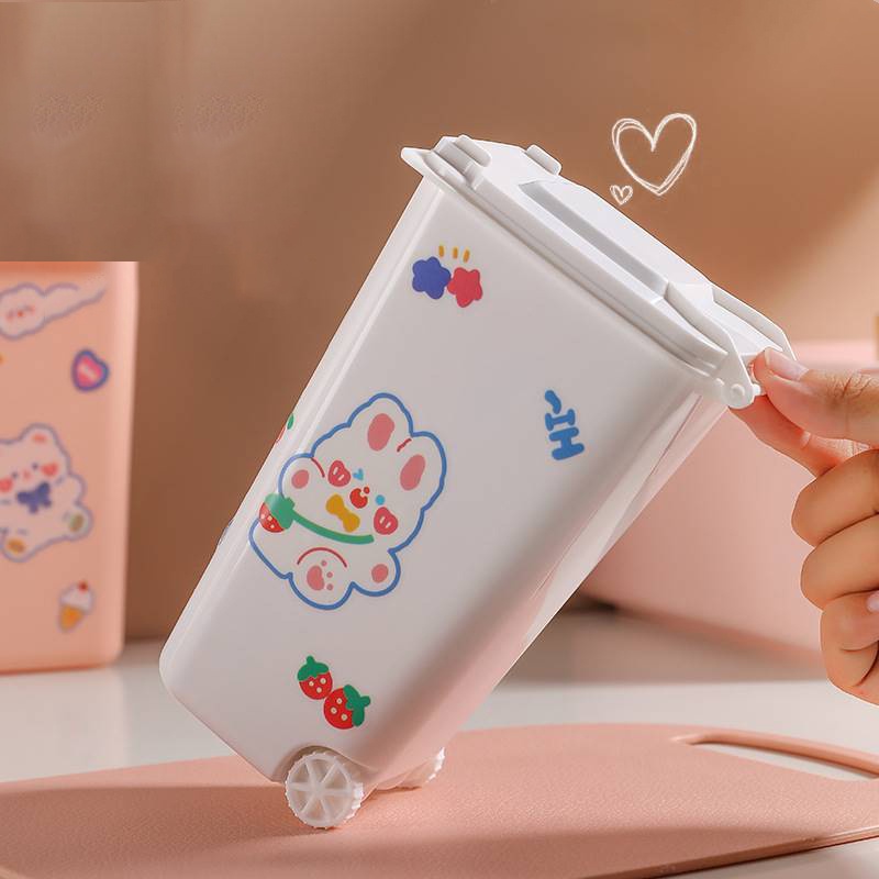 OX-SN050 kotak serbaguna tong sampah/Tempat Kotak Wadah Mini Bentuk Tempat Sampah Lucu Unik Simple D