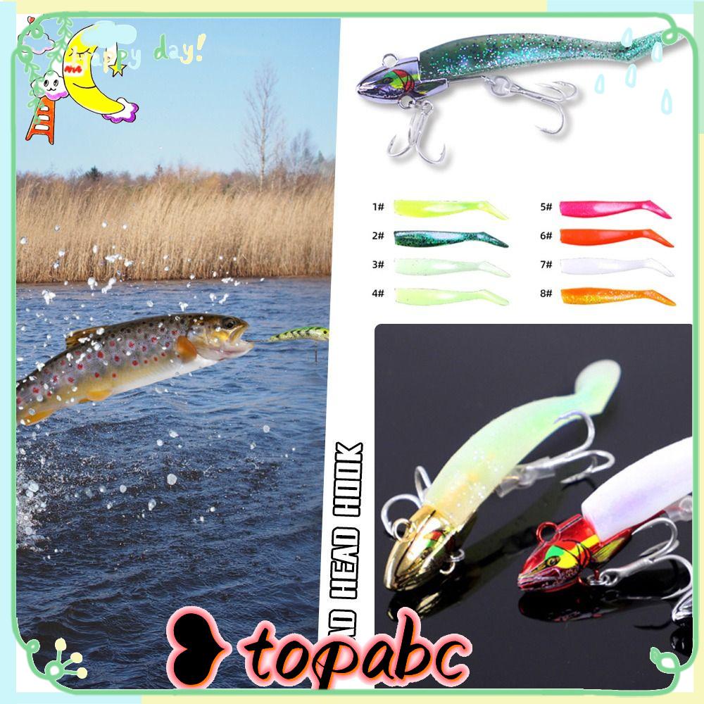 Top Soft bass Bait Engkol Umpan 34G fly fishing sea Lead Head hook