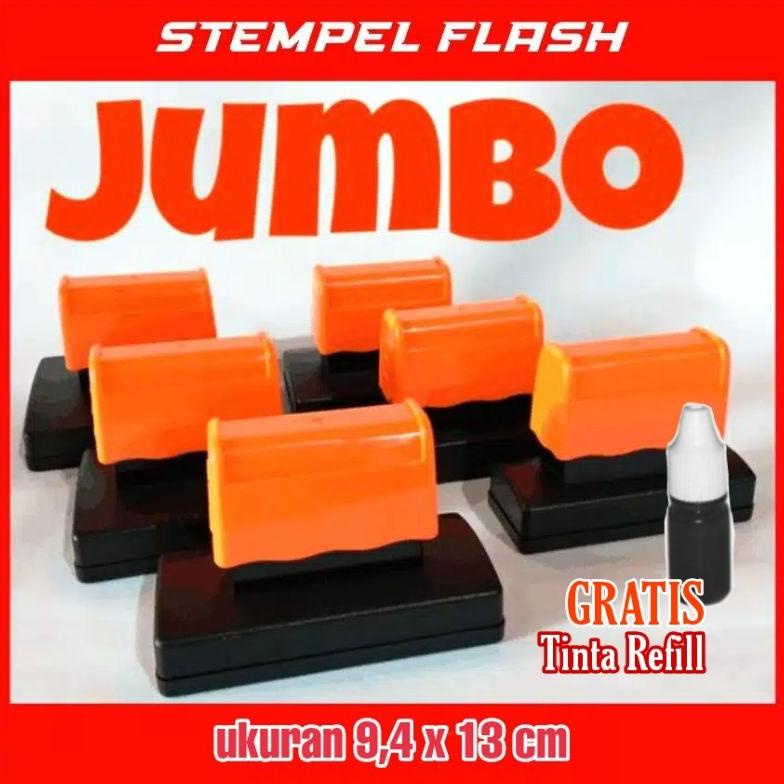 

BISA COD Stempel Flash Custom Ukuran Jumbo Stampel Besar Kardus Packing label branding nama logo box kemasan