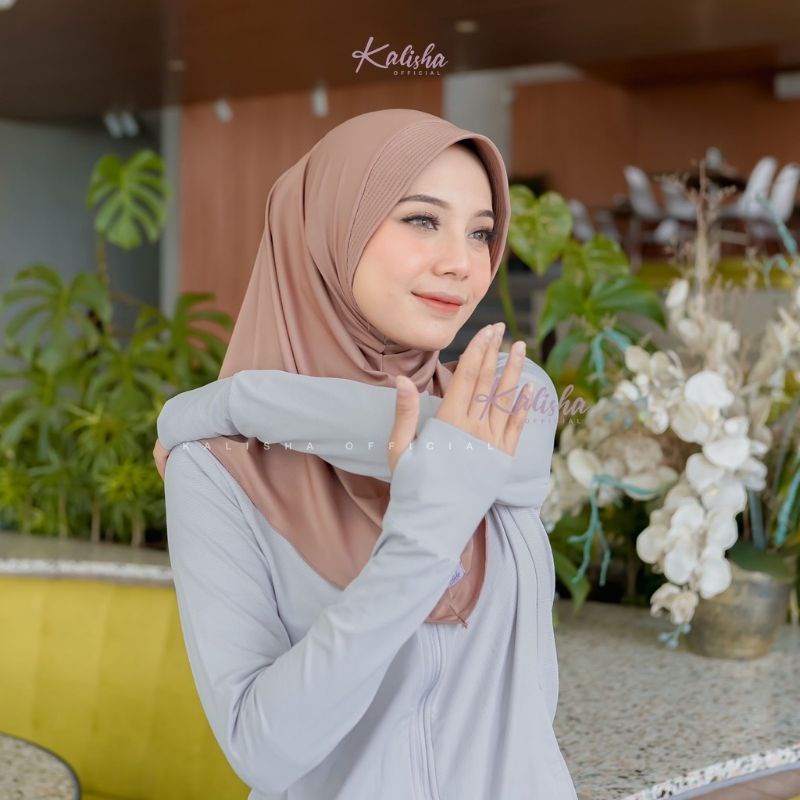 Hijab Instant Pet Sport Untuk Senam Yoga Jogging Gym Bersepeda