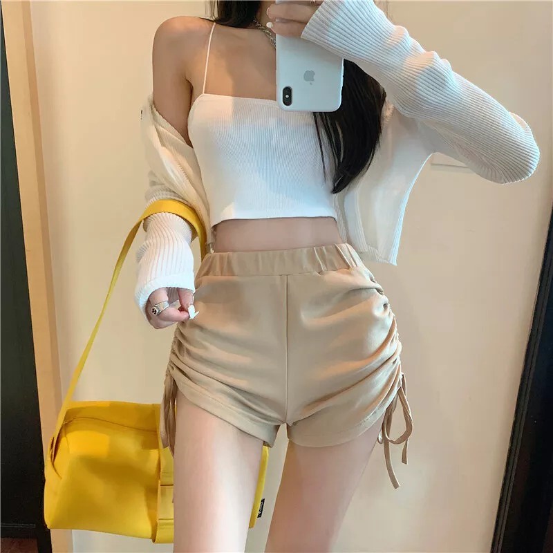 Celana Wanita Pendek Serut Celana santai Seksi