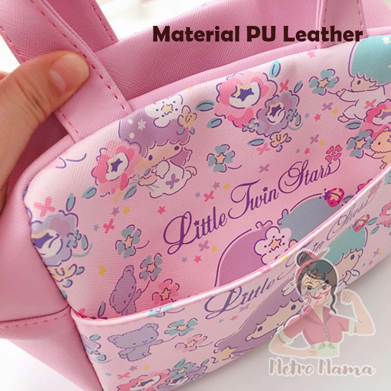 Tas Bekal Kartun Termal Sanrio Bahan Kulit PU LEATHER THERMAL LUNCH BAG Hellokitty My melody