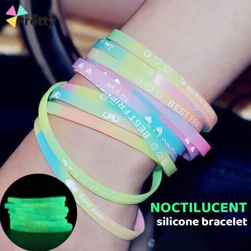 Bracelet Silicon Luminous Luminous Couple Wristband Untuk Wanita/Pria - PD