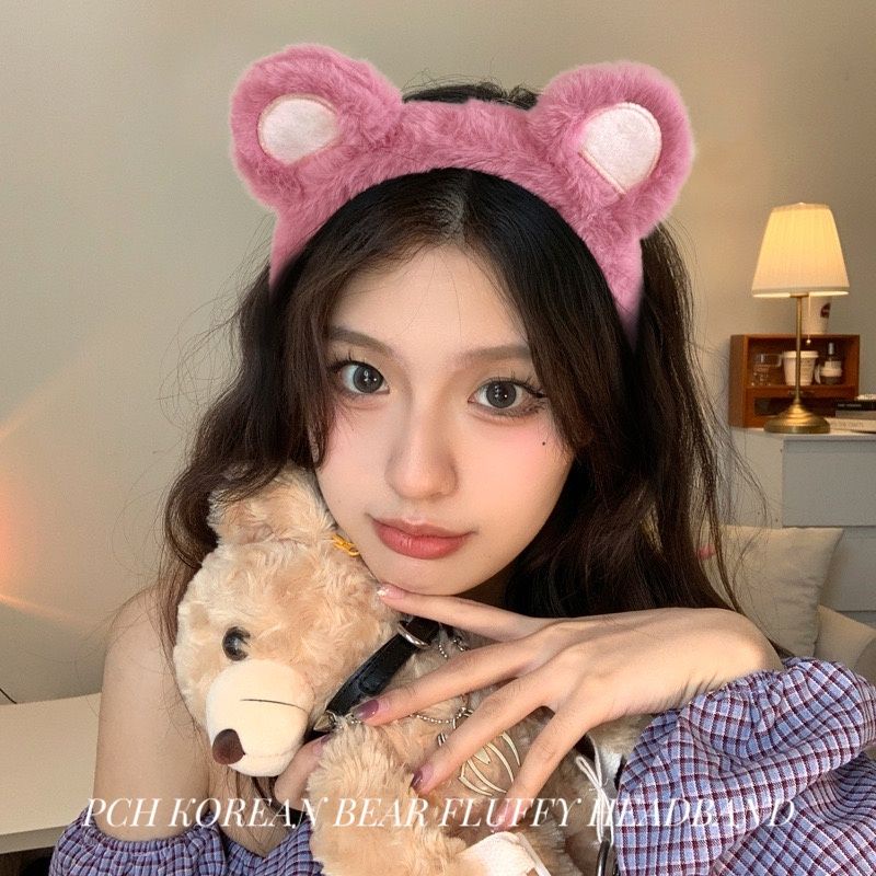 PCH KOREAN BEAR FLUFFY HEADBAND