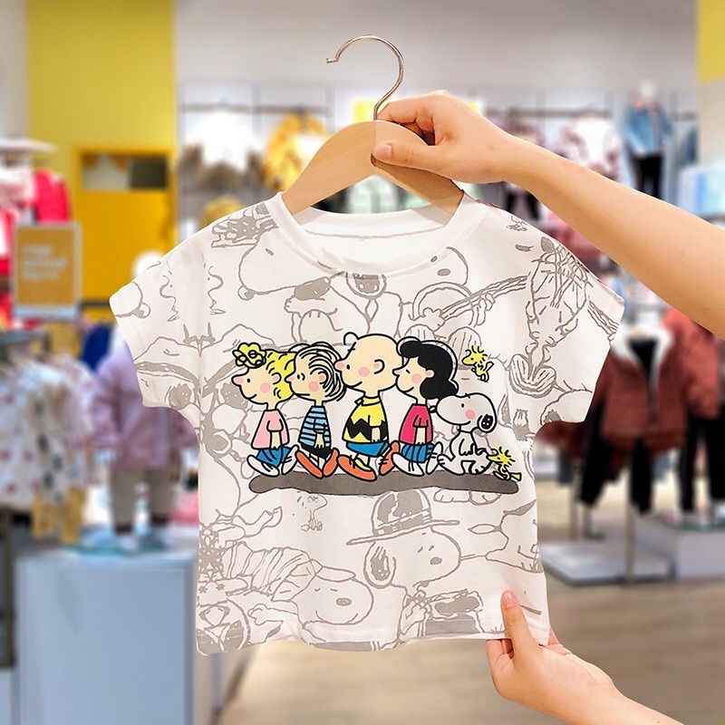 BabyOdette Snoopy Tee / Atasan Top Kaos Snoopy and Friends