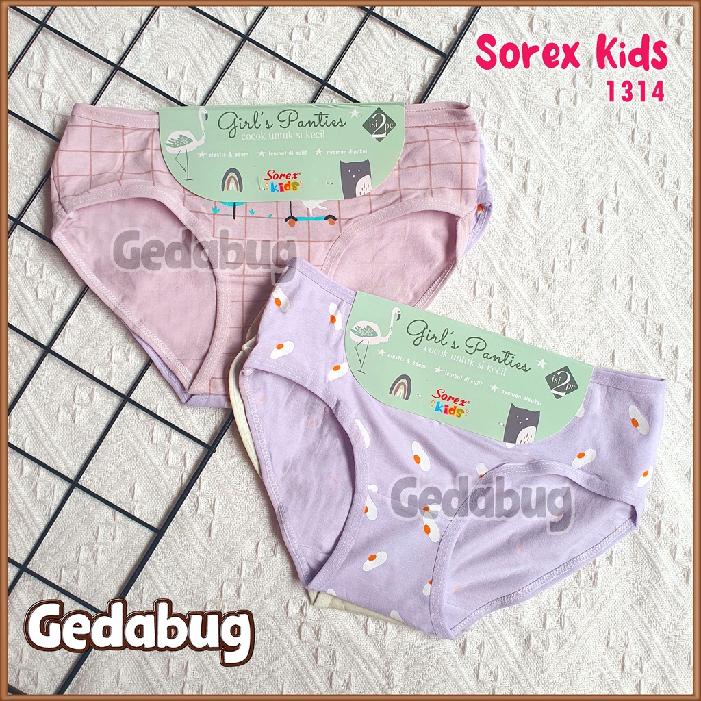 CD Sorex Kids 1310 Girl | Celana dalam anak - remaja motif cewe | Bahan lembut dan Berkualitas | Gedabug