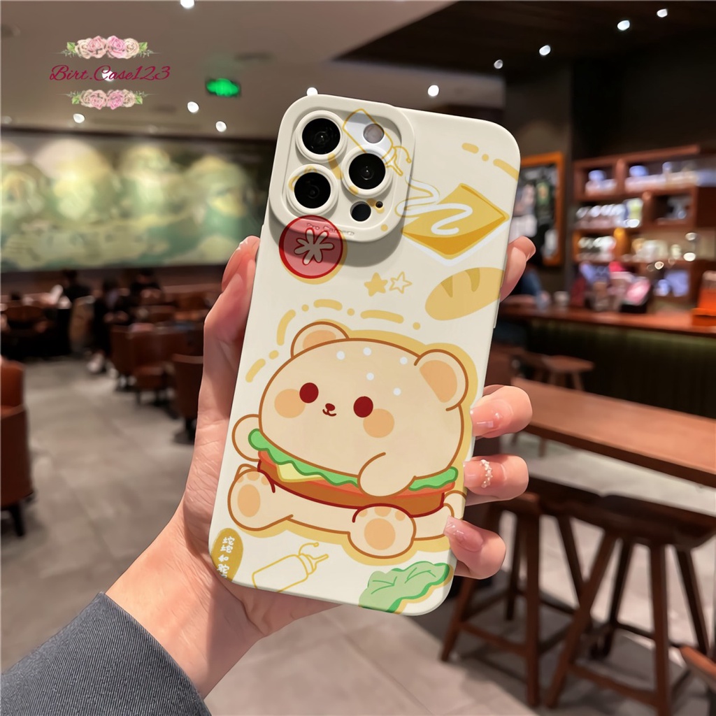 CUSTOM CASE SOFTCASE SILIKON PROCAMERA BURGER CUSTOM OPPO REALME VIVO XIAOMI SAMSUNG INFINIX IPHONE FOR ALL TYPE BC6852