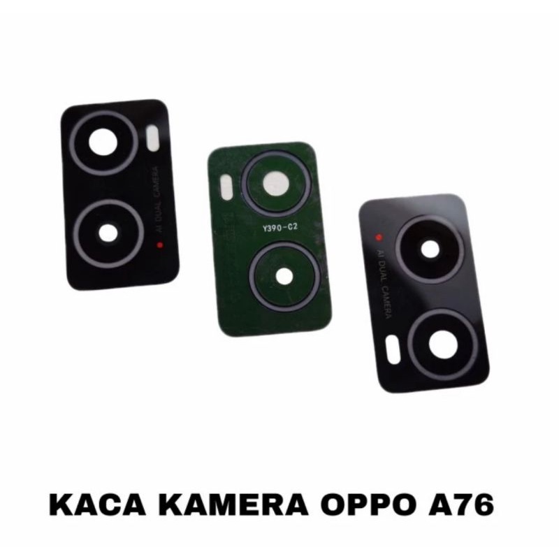 KACA KAMERA LENSA CAMERA BELAKANG OPPO A76 ORIGINAL