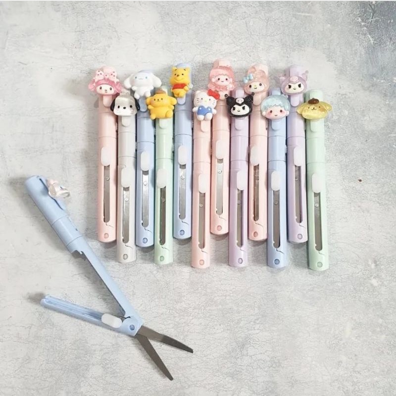 

(snowandbelle) gunting + silet sanrio ready