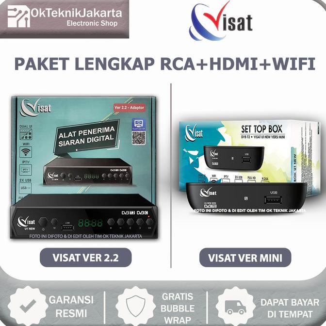 Set Top Box DVB-T2 Visat U1 New 2021