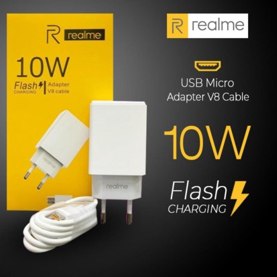 Produk Trending Charger REALME 10W AK933 2A - V8 - MICRO USB ORIGINAL C1 C2 C3 C11 C12 C15 C20