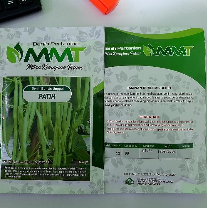 [M-K5K] ♥☞] Benih Buncis Unggul Patih 100 gr MMT SEED-bisa cod
