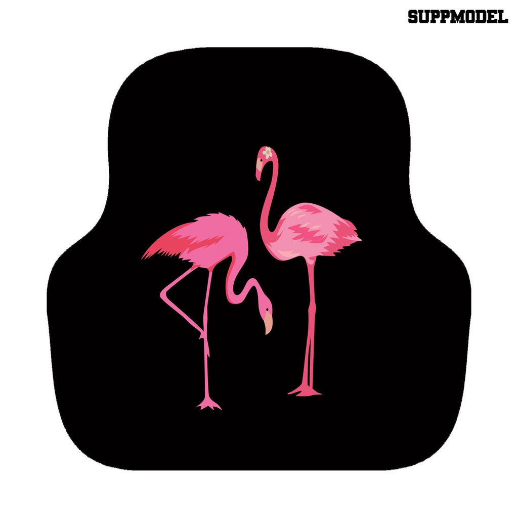 [Auto] Alas Lantai Mobil Motif Lively Flamingo PVC Anti Kotoran Lantai Depan Karpet Liner Untuk Kendaraan