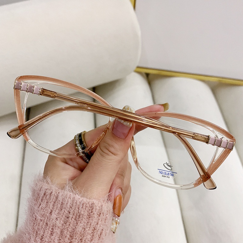 Kacamata Optik Cat Eye Komputer TR90 Anti Blue Light Untuk Wanita Pria