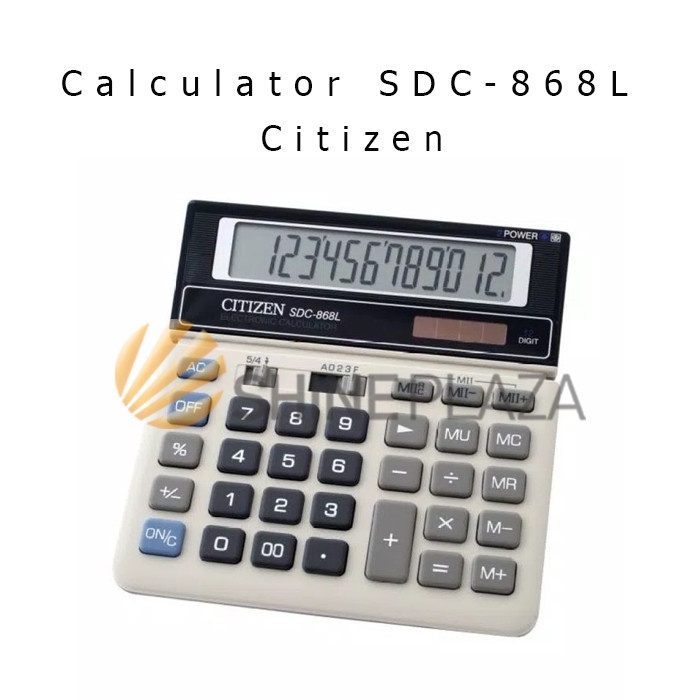 

CALCULATOR 12 DIGIT SDC-868L - CITIZEN #ORIGINAL