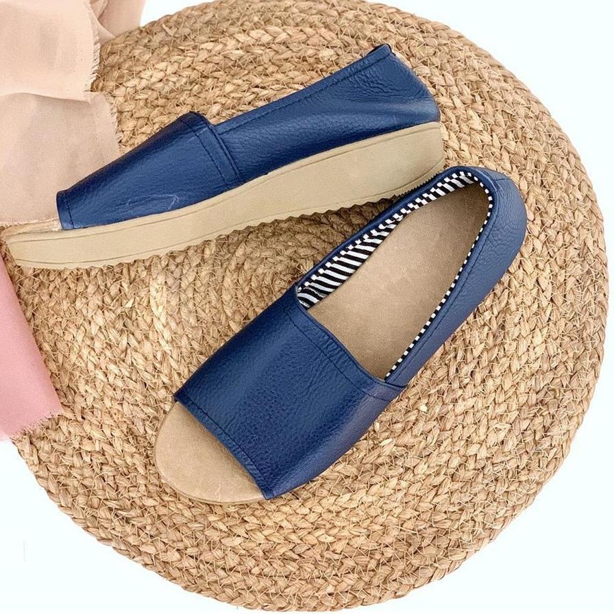 [Art. XF1860H] Semi Sepatu Wanita Kulit Asli