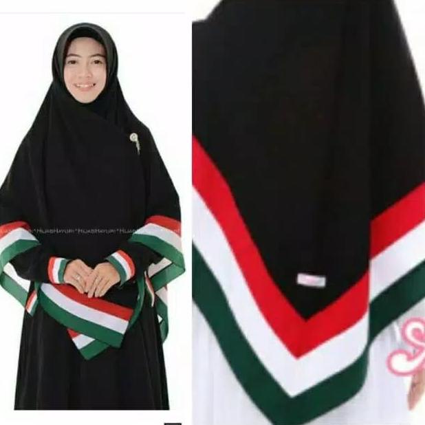 Jilbab Segiempat Jumbo Besar Syari Hijab Palestina Wolfis Uk.130 - tom