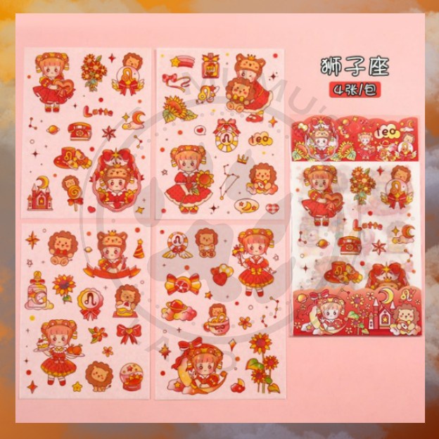 

Sticker Aesthetic - Zodiac Edition - Stiker Leo