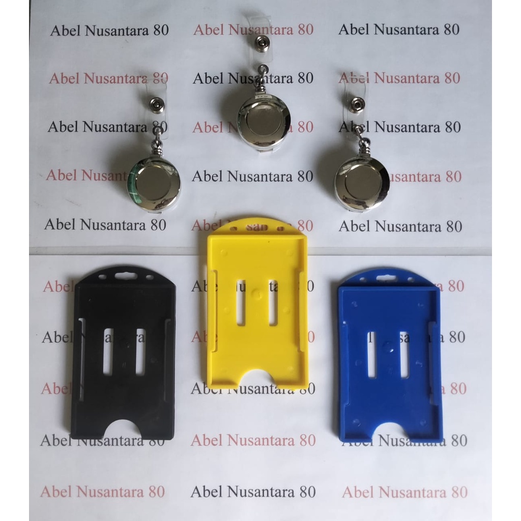 

Paket Casing ID Card Plastik Tebal dengan Yoyo ID Card Chrome Silver