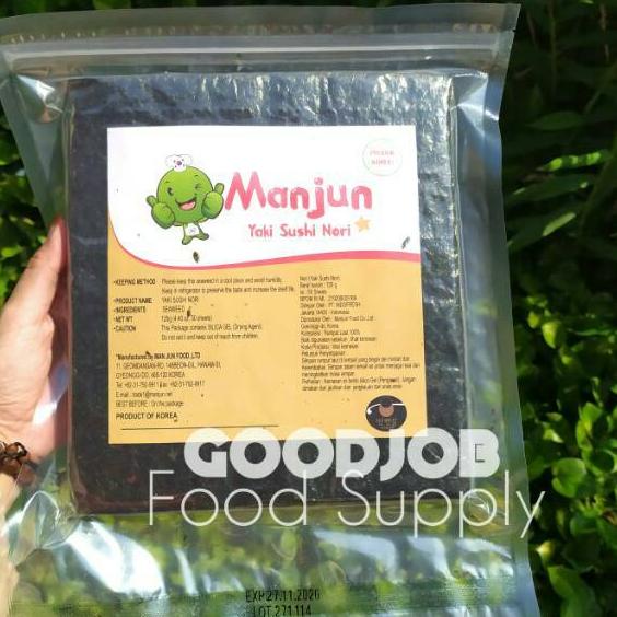 

9.9 Brands Festival MANJUN Sushi Nori Kimbab 50 S Halal │ Nori Gimbab Import Lembar Rumput Laut