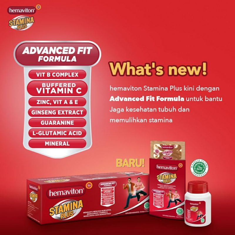 HEMAVITON Stamina Plus 30 kapsul Multivitamin