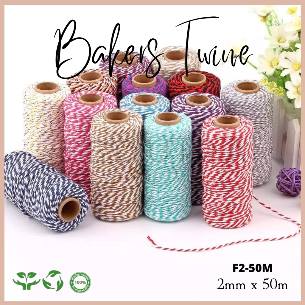 Cotton String / Benang String / Bakers Twine / Tali Hangtag F2-50M