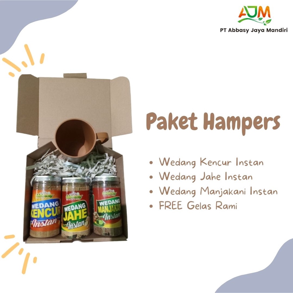 

Paket Hampers Wedang Herbal Instan Wedang Jahe Wedang Manjakani Wedang Kencur