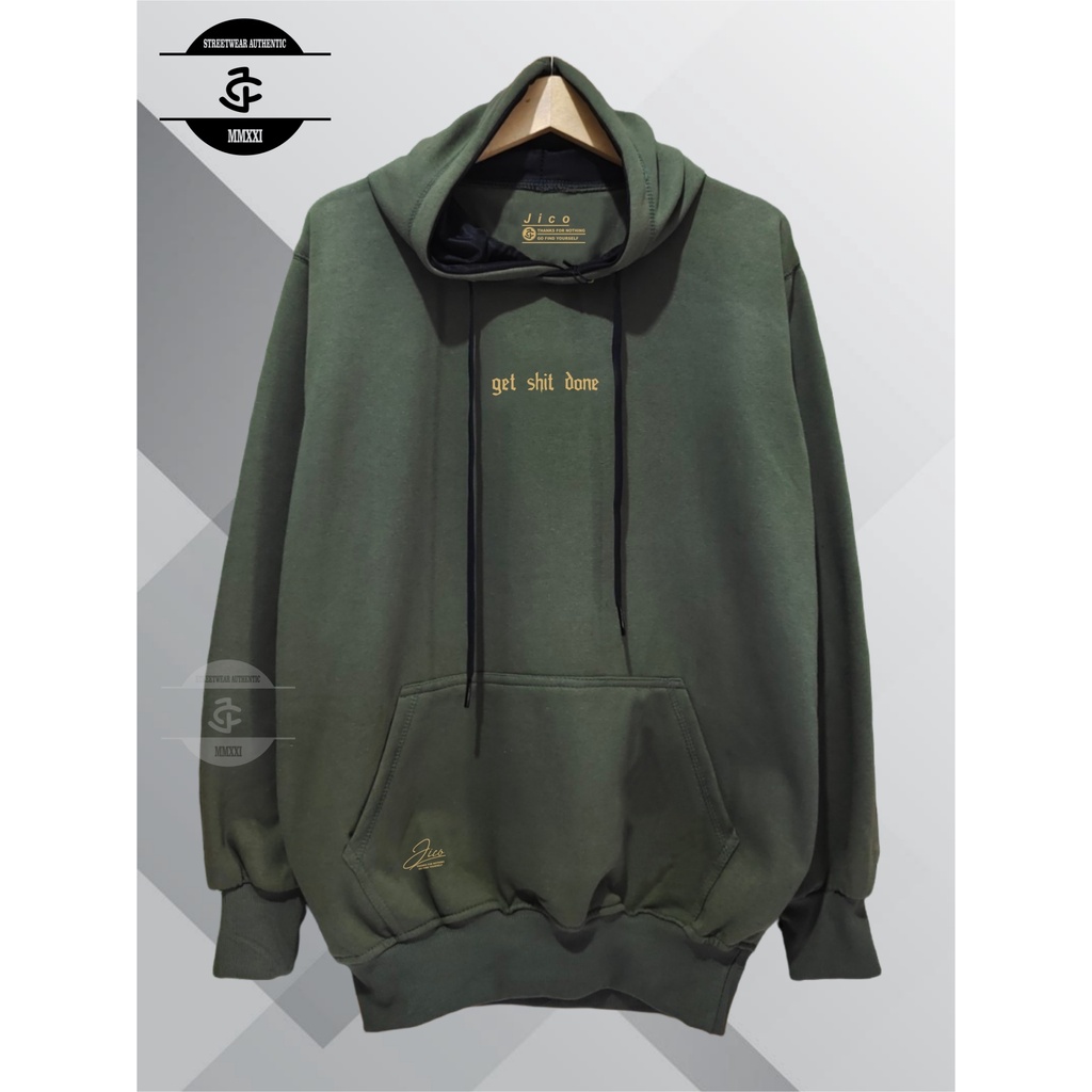 Jaket Pria Cod Aesthetic List Get Shit Down Original Jico Brand Distro Kota Bandung Terbaru Terpopuler Dan Terlaris Oversize Unisex Sweater Hoodie Pria Katun Casual Distro Masa Kini Hudie Pria Wanita Hodie Casual Warna Hijau Army Jaket Pria Hoodie