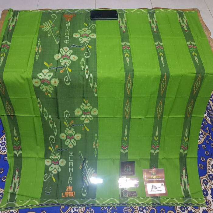 {FamilyStore} sarung Lamiri sutra Original S90 - Hijau Murah