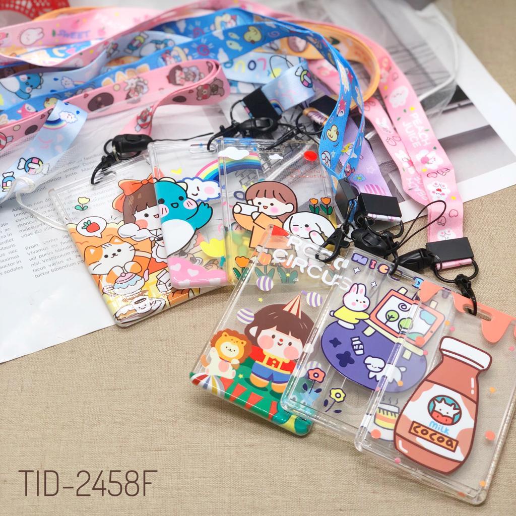 

ID CARD HOLDER MOTIF KAWAI ANIMAL CUTE TALI KALUNG + ID CARD MOTIF KOREA AKRILIC IMPORT TEMPAT KARTU - PELINDUNG KARTU BANK / ID CARD HOLDER NAME TAG