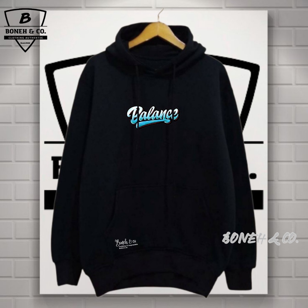 sweater hoodie pria distro boneh warna hitam balance authentic sablon premium hoodie korean style sweater hoodie pria distro hoodie hijau (bisa cod)