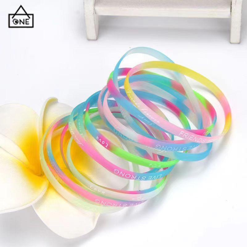 COD❤️Bracelet Silicon Luminous Luminous Couple Wristband Untuk Wanita/Pria-A.one