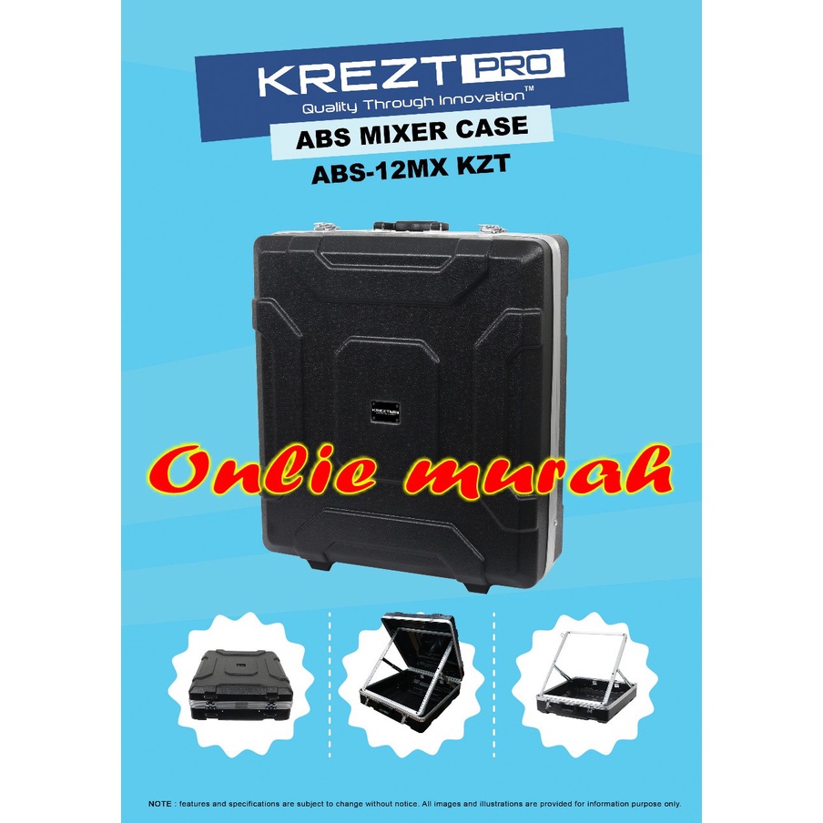 Krezt ABS-12MX / Hardcase Case Mixer / Rak Rack Mixer 12 Channel
