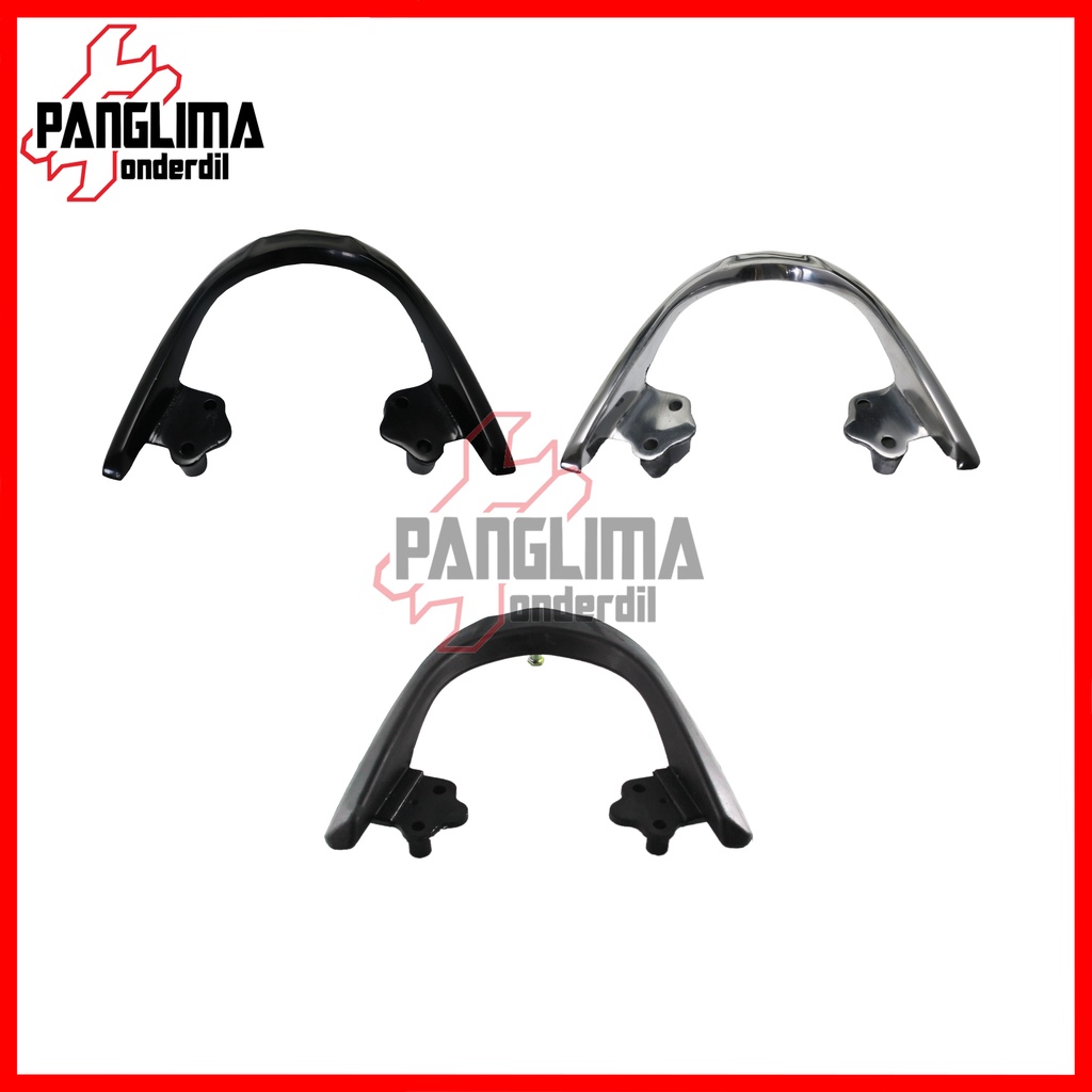 Behel Belakang Honda Beat FI-F1-Injection 2012-2015-Begel-Pegangan Tangan-Bracket-Breket-Braket-Brecket-Handle-Handel-Hendel-Hendle Karet-Besi Jok-Jox Aluminium-Alumunium