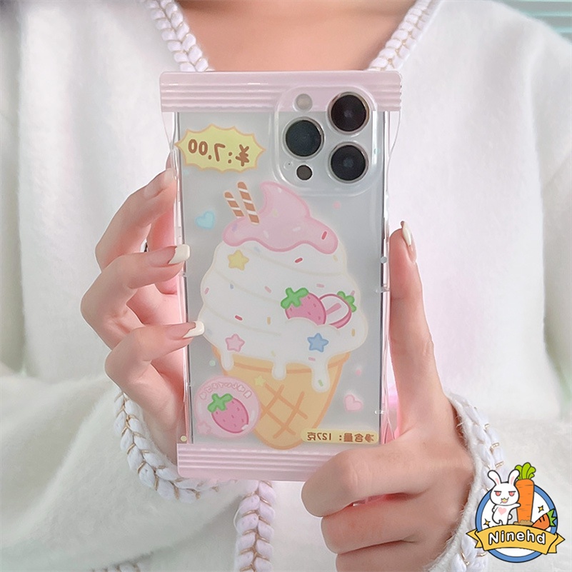 Huawei Y9 Prime 2019 Nova 7i Nova9 7i Pro Y90 Y70 Nova 5T 4e 3i 3e Y7A Y9s P30 Lite P20 Mate 30pro Cute Ice Cream Phone Case Bumper Tahan Debu Soft Case Sarung Pelindung