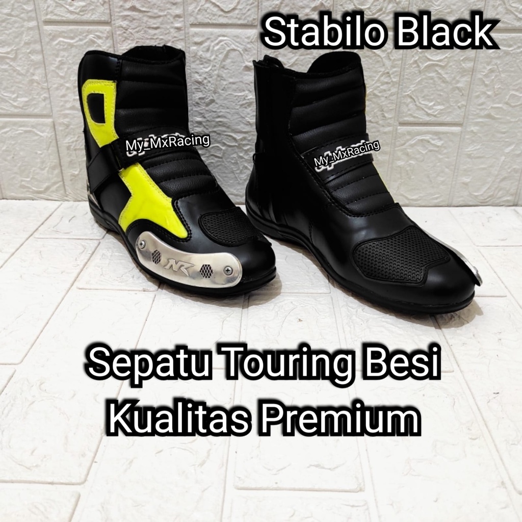 sepatu touring besi protector motor sepatu balap race buat harian sepatu drag not cross or trail STABILO BISA COD