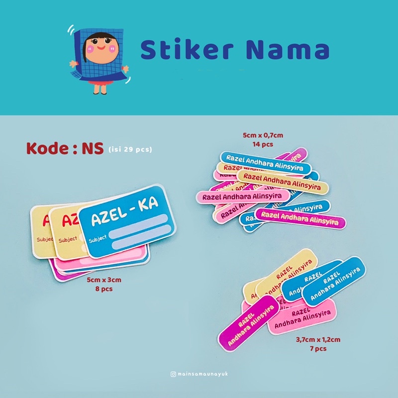 

Paket Stiker Nama MainSamaUnaYuk - Kode NS