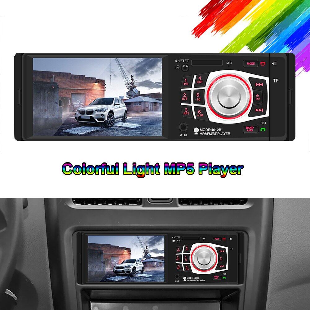 Single Din 4022D LCD 4.1 Inch Monitor Tape Audio Mobil Bonus Remote Tape Mobil Bluetooth MP5 Parkir Monitor LCD 4022D 4012B