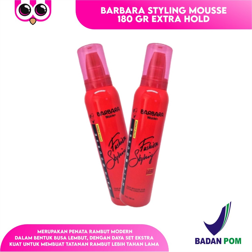 Jual 180ML BARBARA EXTRA HOLD MOUSSE HAIR FOAM / HAIR CARE Shopee