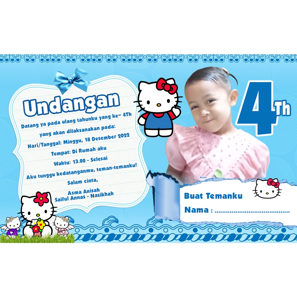 

Kartu Undangan Ulang tahun