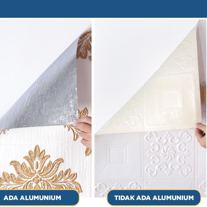 Terlaris Paus Biru - Wallpaper 3D FOAM / Wallpaper Dinding 3D Motif Foam Batik Bunga More High Quality / Wallfoam 3D 5mm