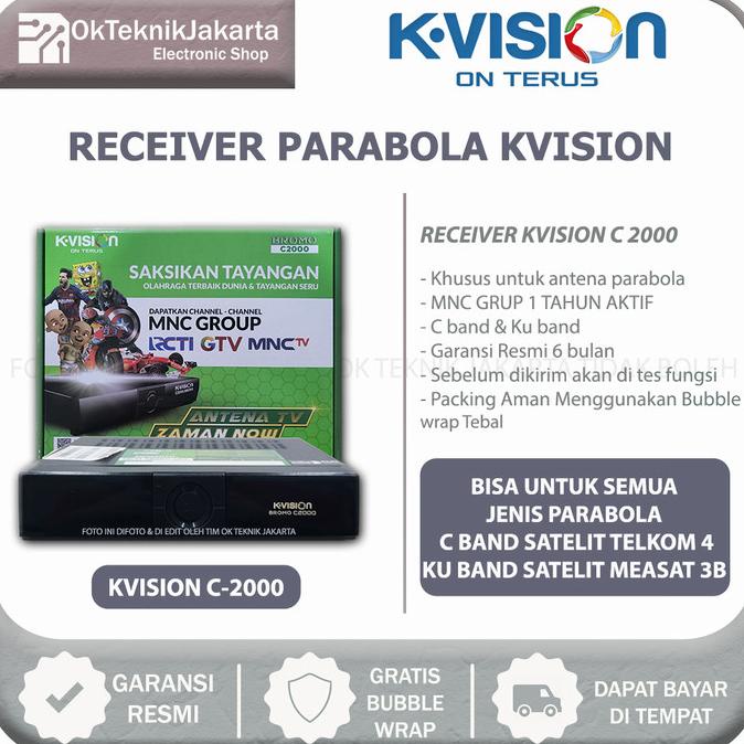 Receiver Parabola K-Vision Bromo C2000 HD C Band