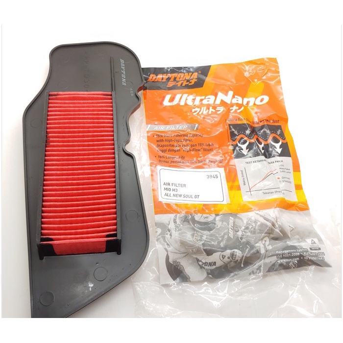 Filter Udara Mio M3 & Mio Z & Mio S & Soul Gt Led Daytona Racing 100% #Original