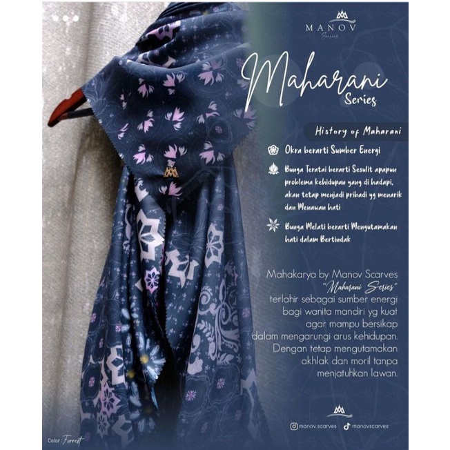 Manov scarves premium (maharani series)