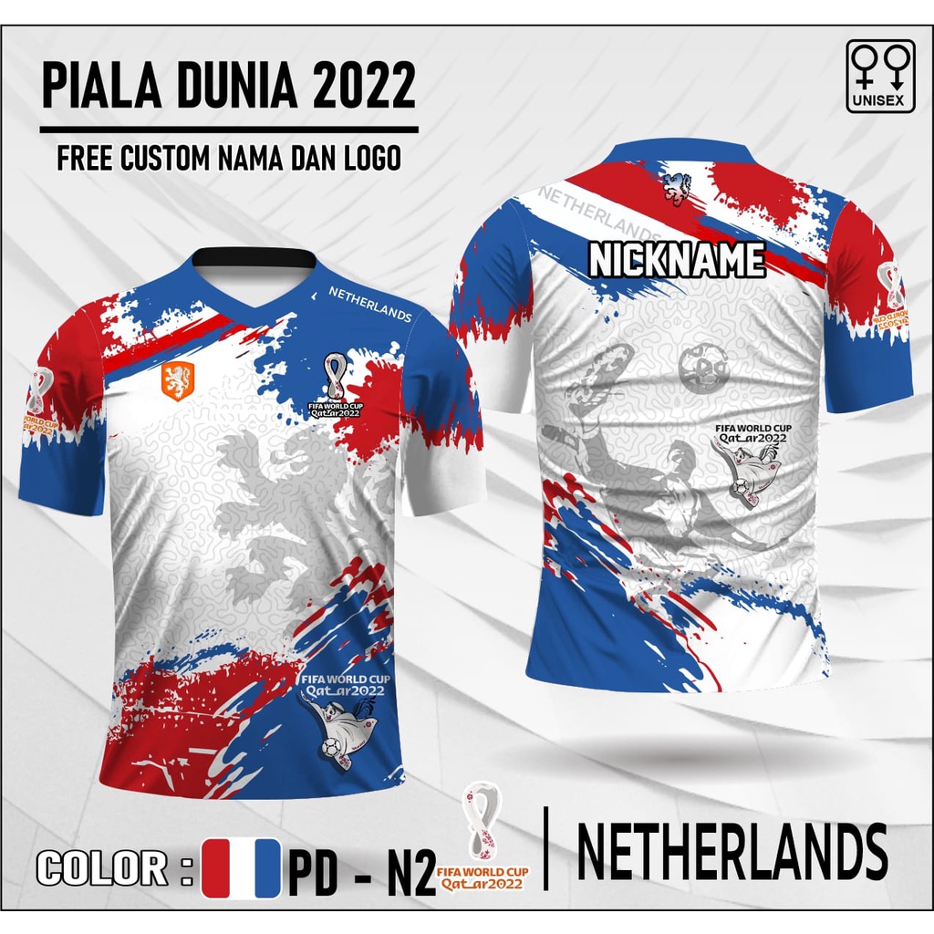 Baju piala dunia qatar 2022 team netherlands kaos jersey bola tim belanda